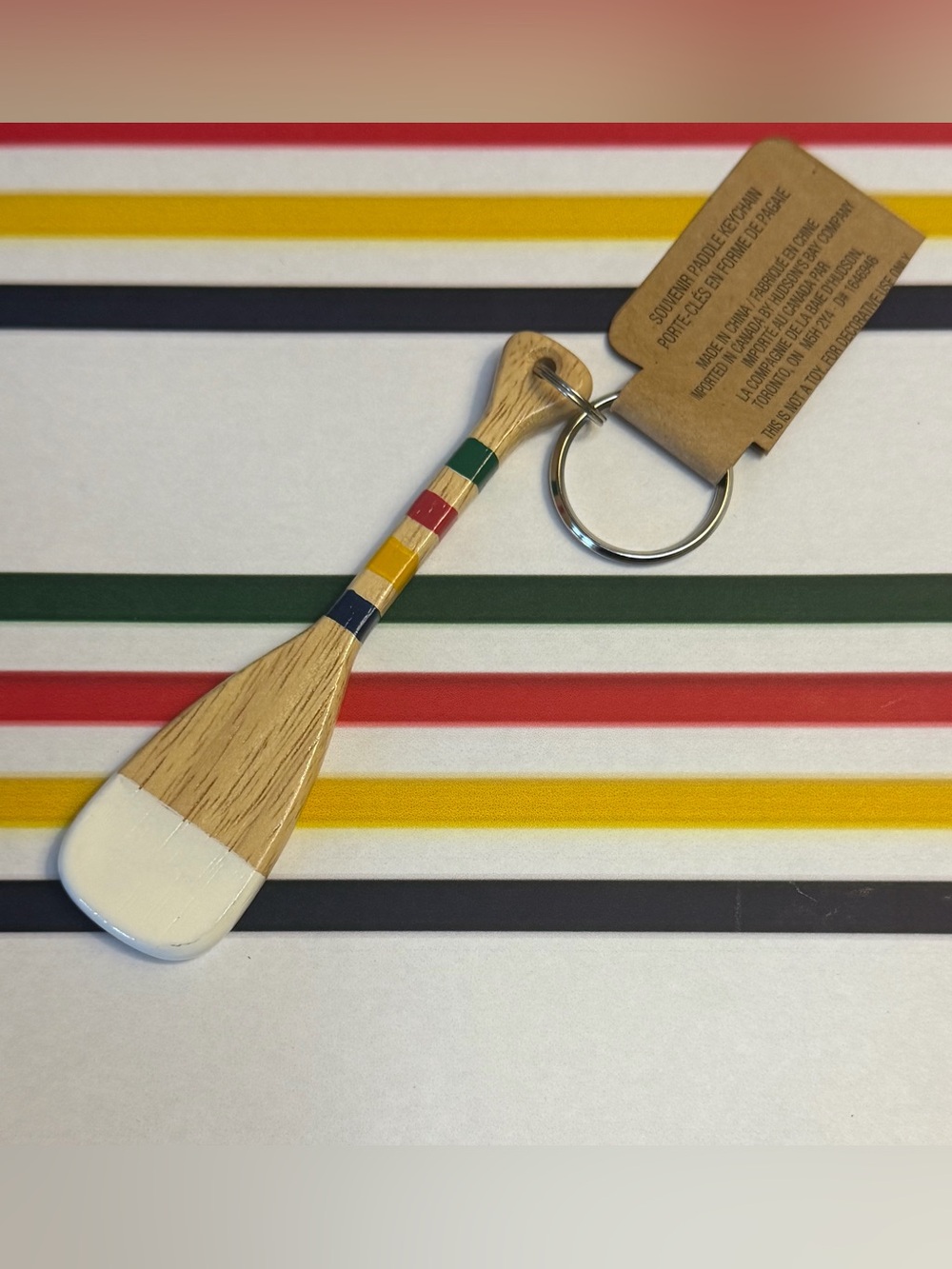 Hudson's Bay Co. Canada 150 'Grand Portage' Souvenir Paddle Keychain